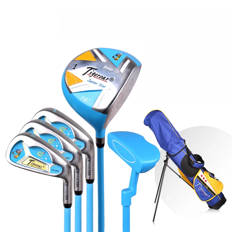 Junior Golf Clubs Complete Set Custom Logo kids Golf Club Set Wholesale Children Golf Clubs