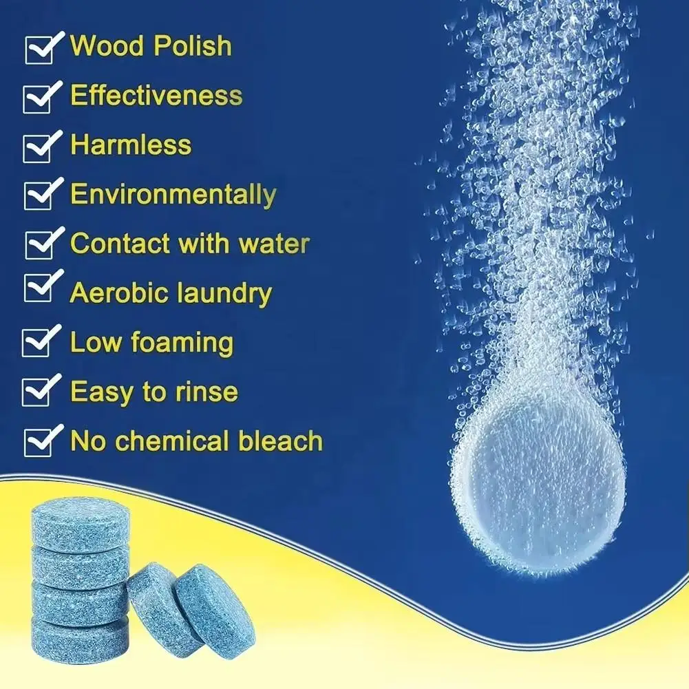 Solid Glass Water Effervescent Tablets Auto Window Solid Cleaning Automobile Car Glass Wiper Washing Tablets Car Accessories