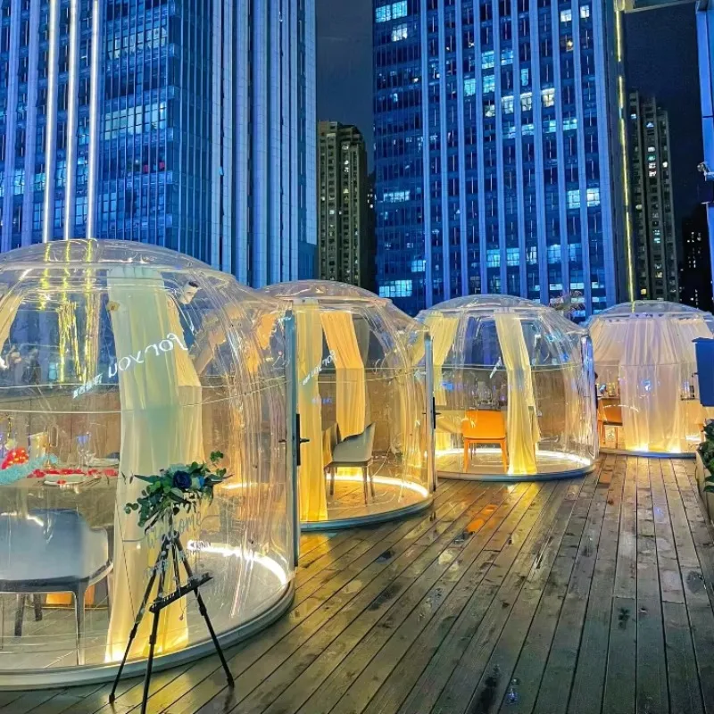 China Supplier Bubble Room Starry Sky Room Outdoor Tents Capsule House Mini Greenhouse Sun Room Multi Functional Coffee Shop