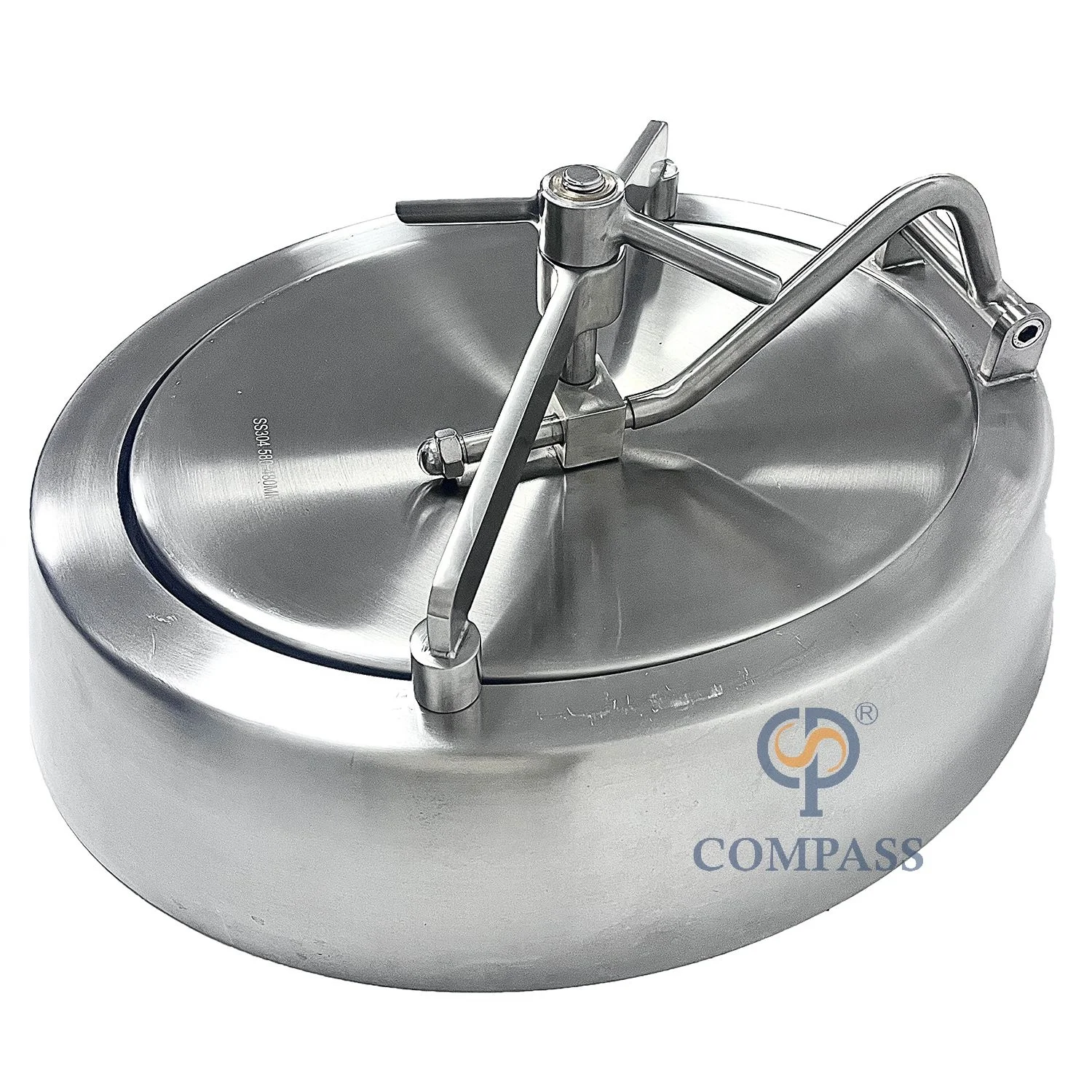 

SS304 Food Grade Stainless Steel 450*550MM YAC Oval Inward Pressure Manway Stainless Steel Handle Manhole