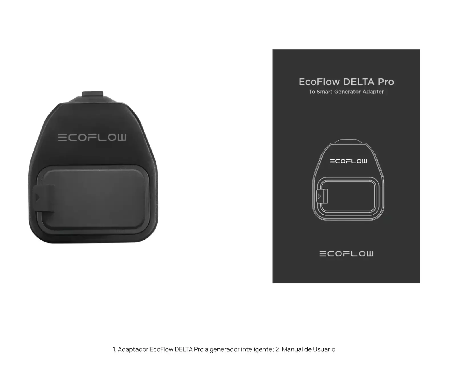 Adaptador Ecoflow DELTA Pro para usar con un generador de Gas inteligente Ecoflow o propano