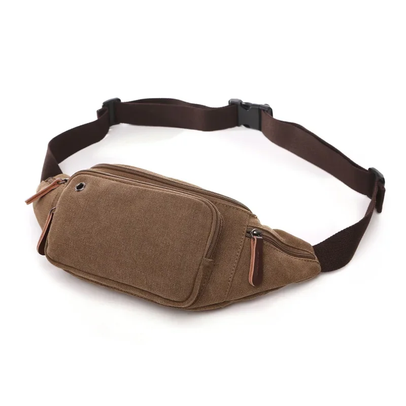 B28 New Multi-function Canvas Waist Bag Men Fanny Pack Man Out Door Money Belt Bag Men Waist Pack Pochetes Homem Bolso Cintura