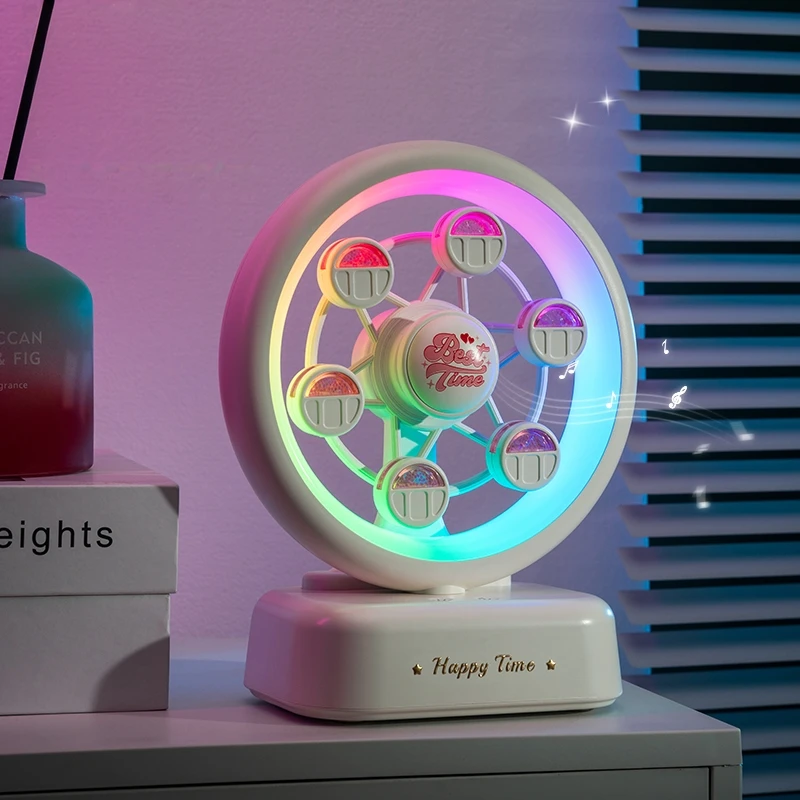 

Ferris wheel night light wireless bluetooth speaker music light romantic atmosphere girls sleep light 520 gift