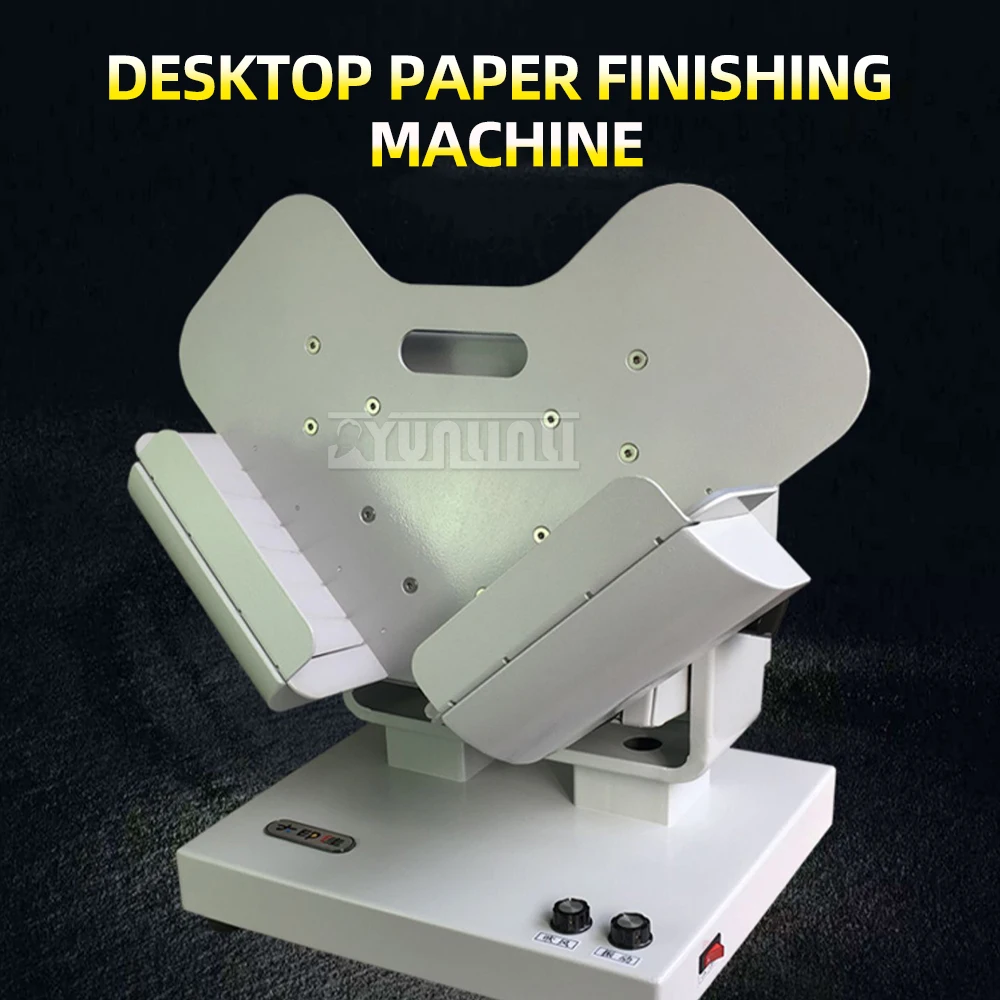 Desktop vibration paper machine to remove static and paper scraps neat high-speed adhesive paper finishing machine