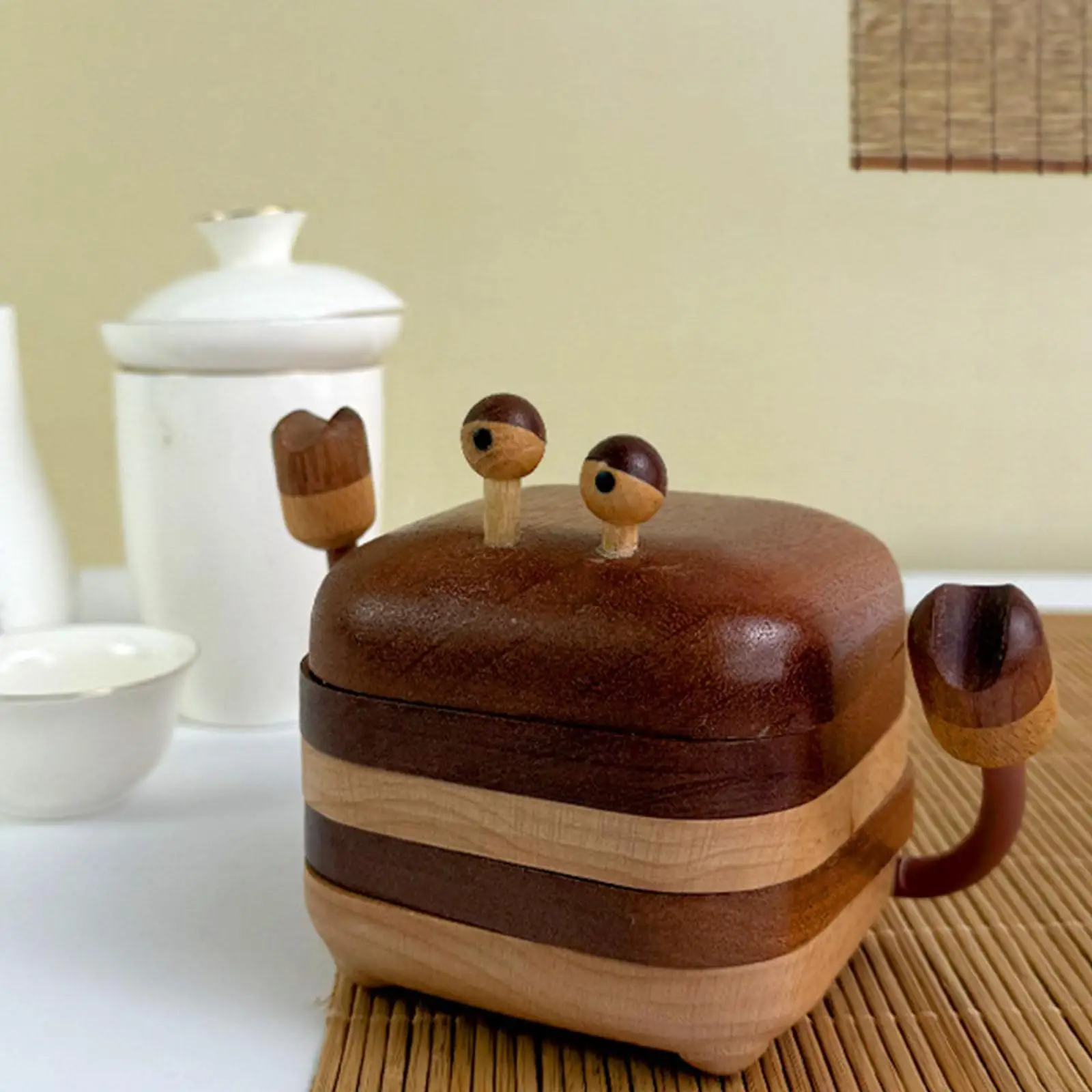 

Wood Coasters Tabletop Protection Stackable Lightweight Set Drink Coaster for Farmhouse Countertop Restaurant Bar Home Decor
