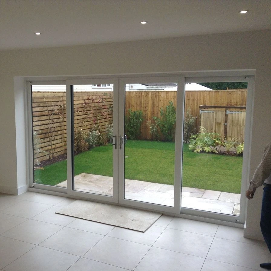 Modern Aluminum Alloy Double Glazed Sliding Glass Door for Exterior Use Outdoor Waterproof Sliding Doors for Patio Sunroom
