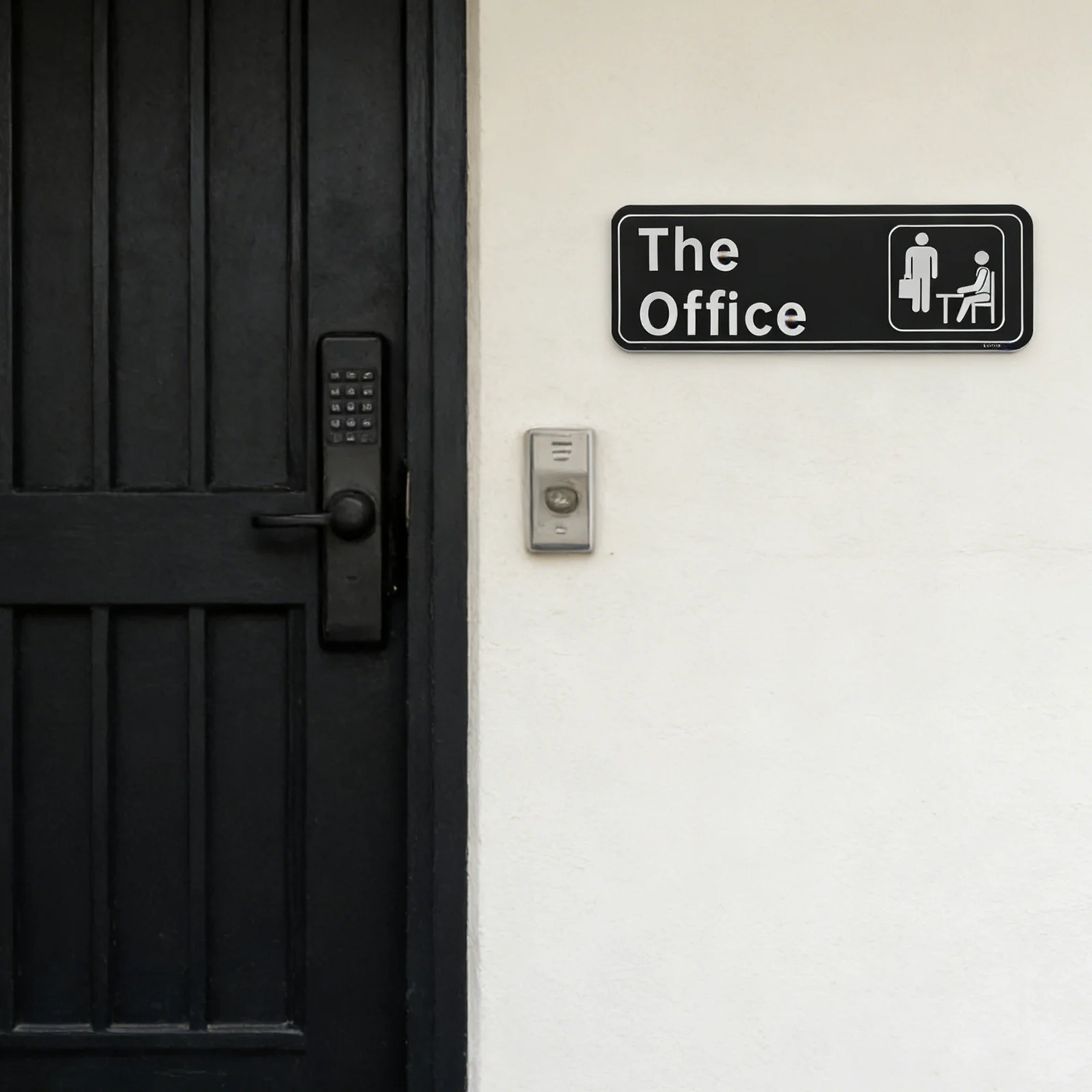 

Simple Style Acrylic Office Sign The Office Door Identifier for Smooth Surfaces No Tools Required Easy to Install Scratch