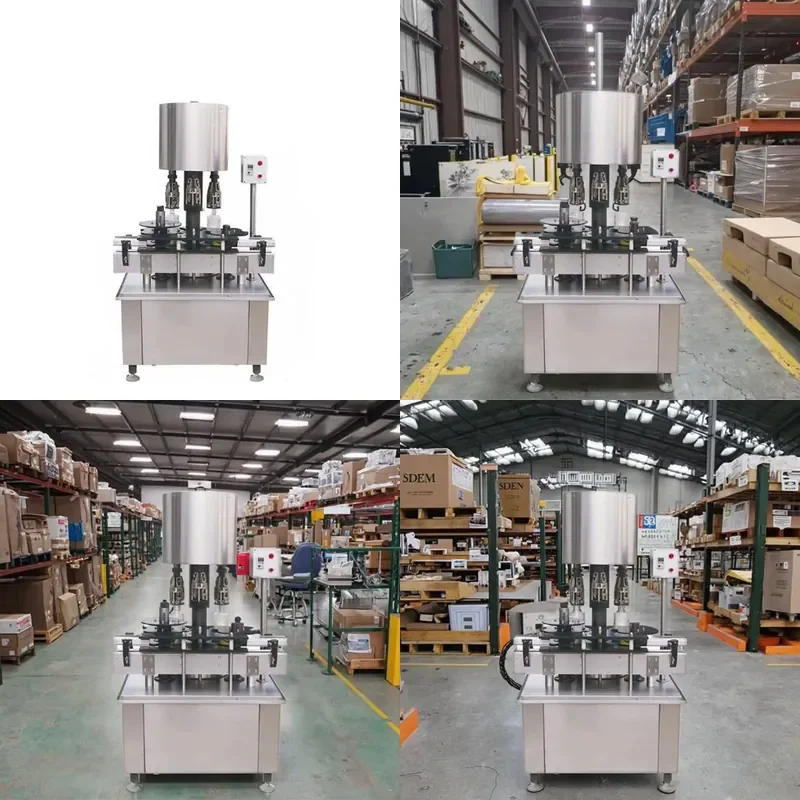 for Electric Automatic Screw Capping Machine for Beverages and Food with 1 Year Warranty Gear Motor Bearings