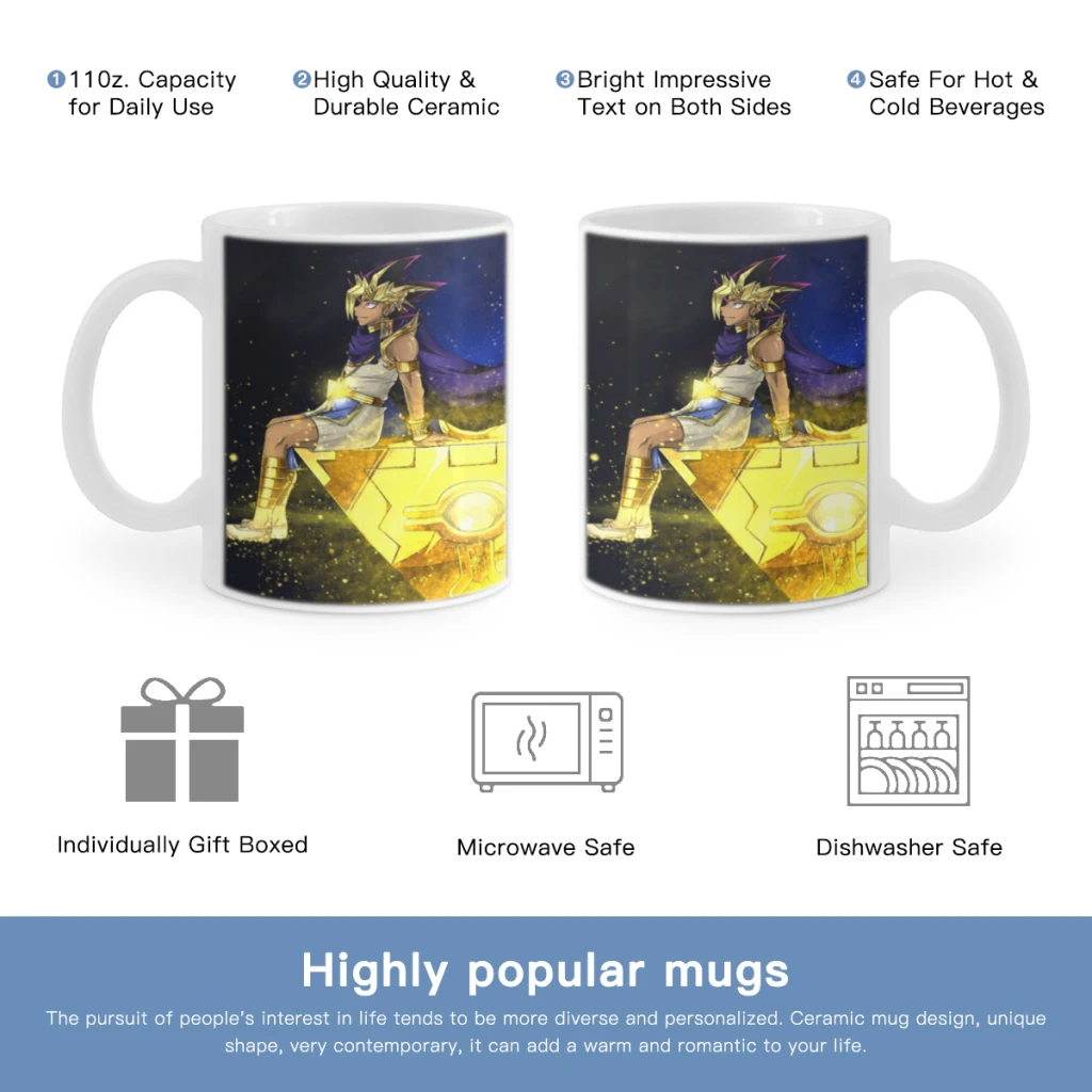 

Manga-Yu-Gi-Oh-Anime-Free shipping Coffee Milk Cup Mocha Mug Kawaii Cups Original Mugs 11oz