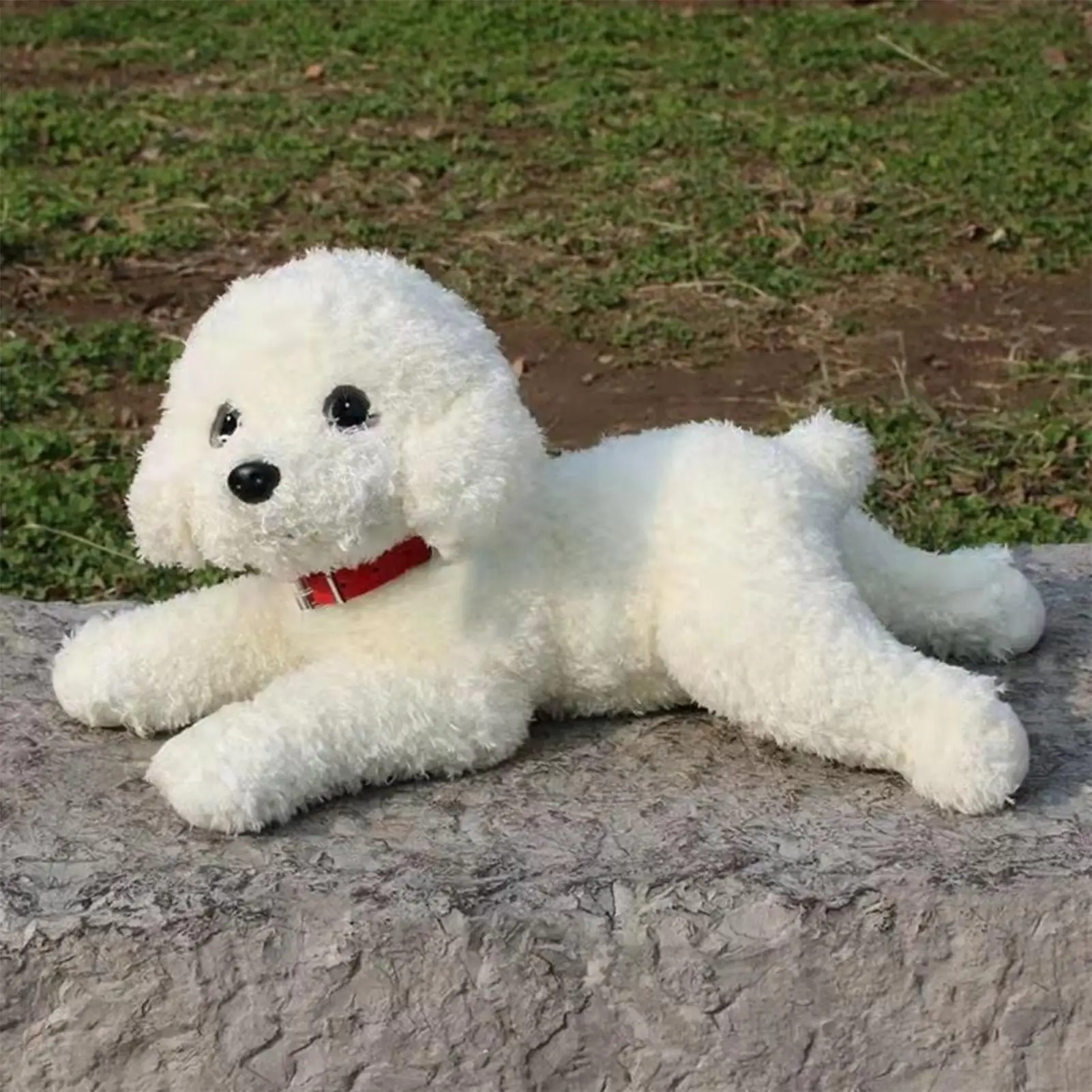 Stofftier für Kinder, 48 cm, beruhigendes Kuscheltier, weicher Hund, Stofftier für Zuhause, Studentenwohnheim, Autoinnenraum, Wohnung, Wohnzimmer