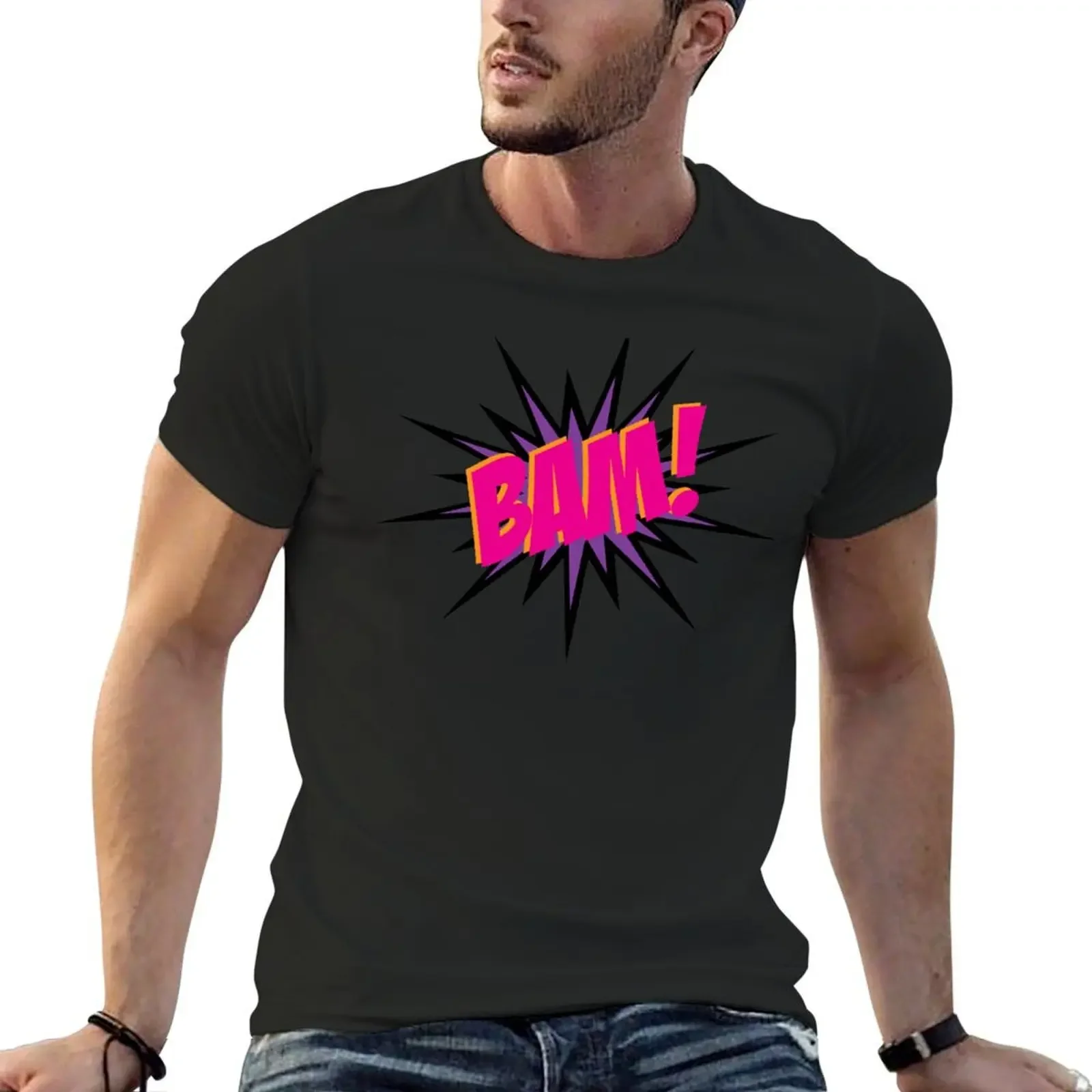 

Bam (Pink) T-Shirt quick drying summer clothes customs anime stuff Men's t shirts