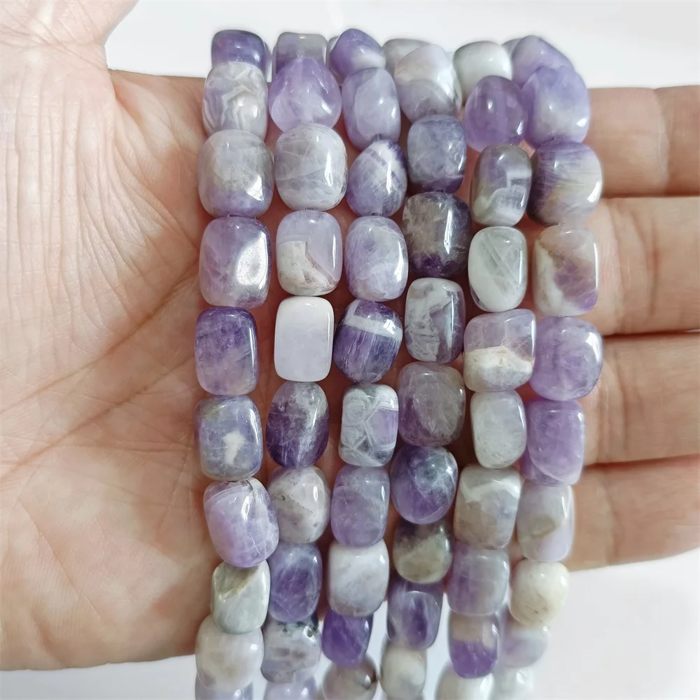 Wholesale Natural Smooth Square Stone Beads Loose Cube Bead Agates Quartzs Raw Mineral Beads for DIY Bracelets Earrings Neckalce