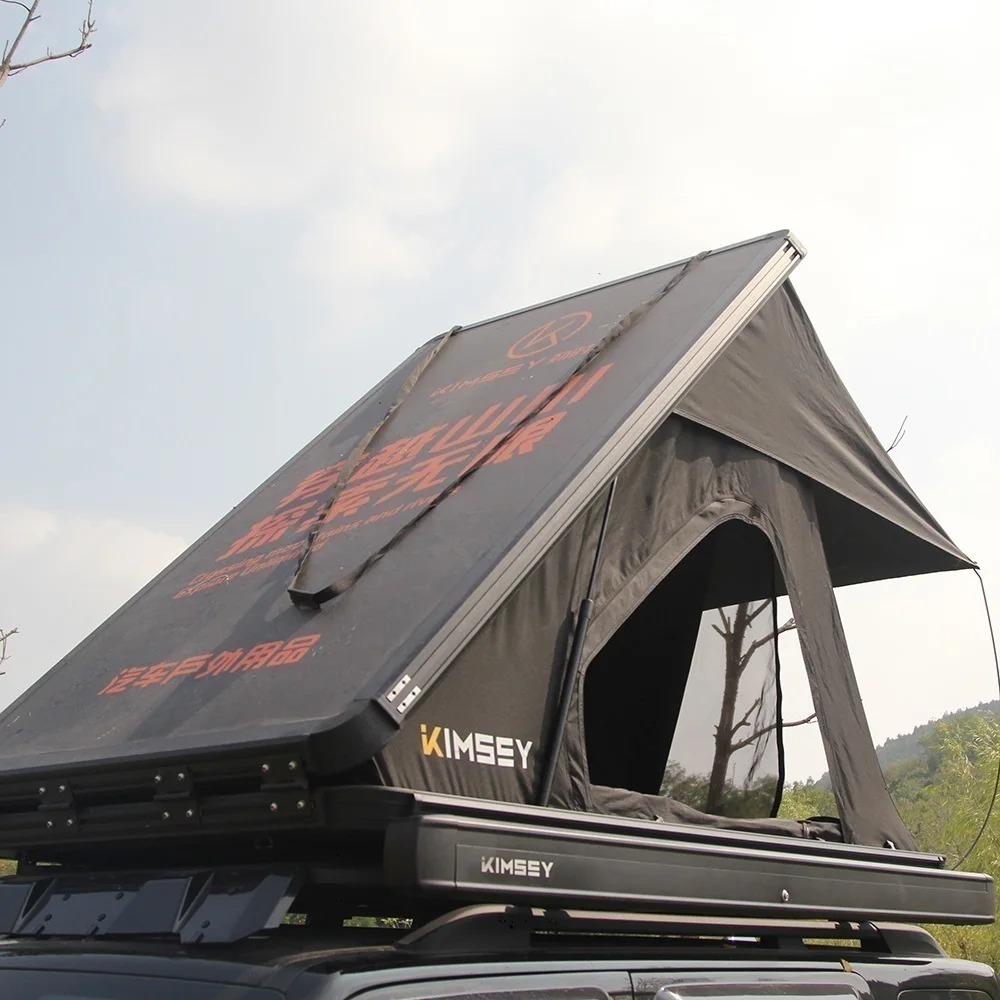 UTV&ATVManufacturer Custom 4wd Offroad Popup Roof Top Tent Truck Aluminium Triangle Camping Hard Shell Car Rooftop Tent