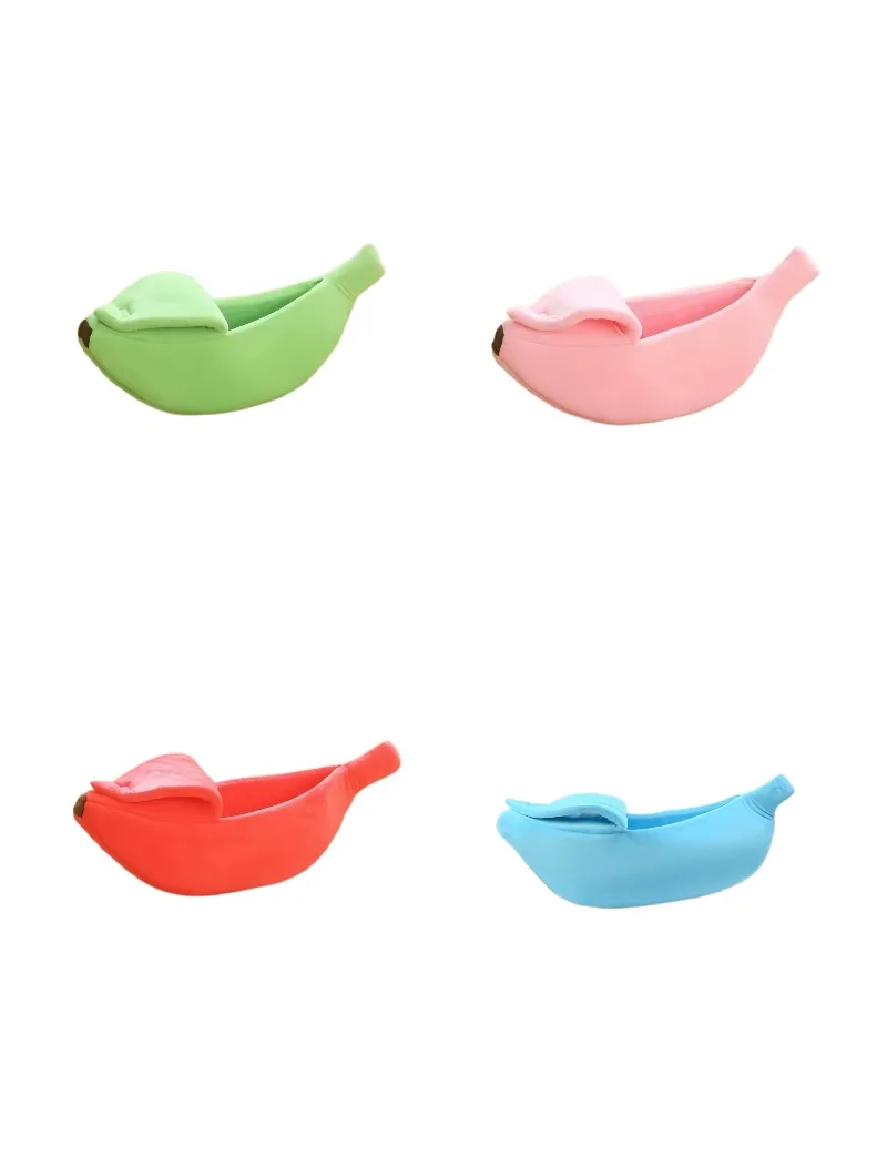 Banana Cat Bed House Funny Cute Cozy Cat Mat Beds Warm Durable Portable Pet Basket Kennel Dog Cushion Cat Supplies Multicolor