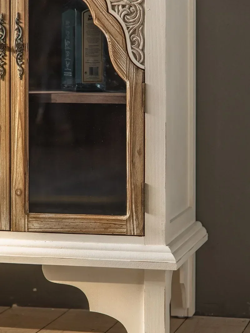 Tavolino da pranzo americano alto, tavolino da pranzo in legno massello, scarpiera, ingresso