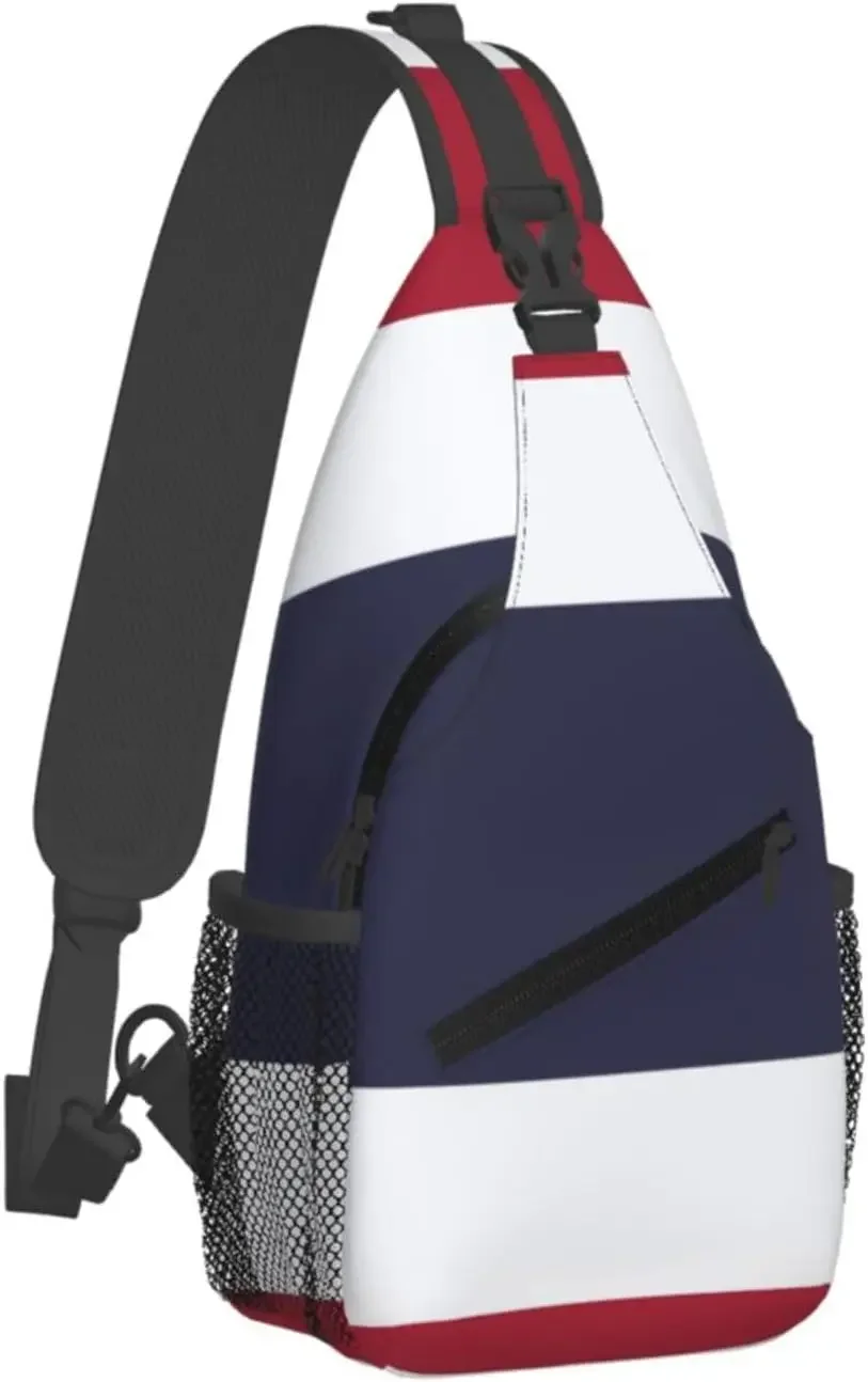 Flag Print Stylish and Practical Crossbody Bag for All Your Travel and Daily Use Daypack Chest Bag Small Backpack for Women Men