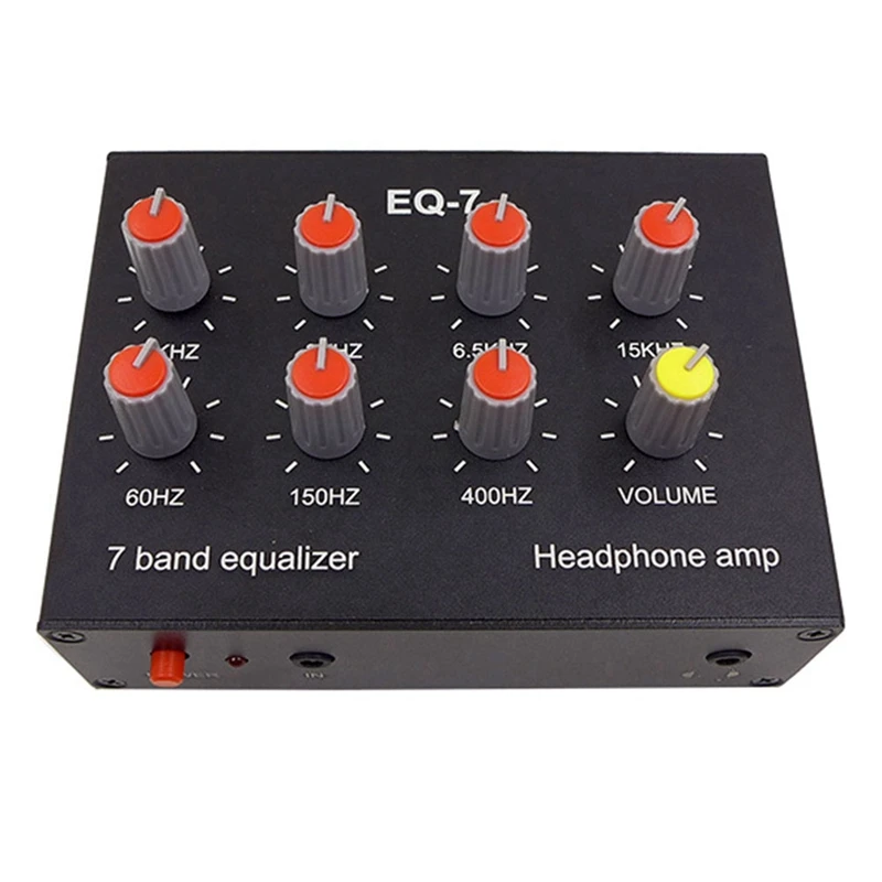 7-Segment Equalizer Tone Treble Bass Adjustment Mobile Computer Game Audio Headset Ear Amplifier Sound Signal Amplifier