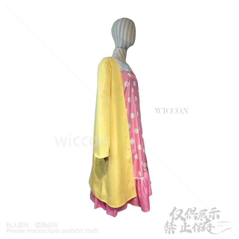 Sorasaki Hina Cosplay Anime Game Blue Archive Costume Polka Dot PajamasLifelike=/  Yellow Coat Wigs Loli Lolita Girls Customized