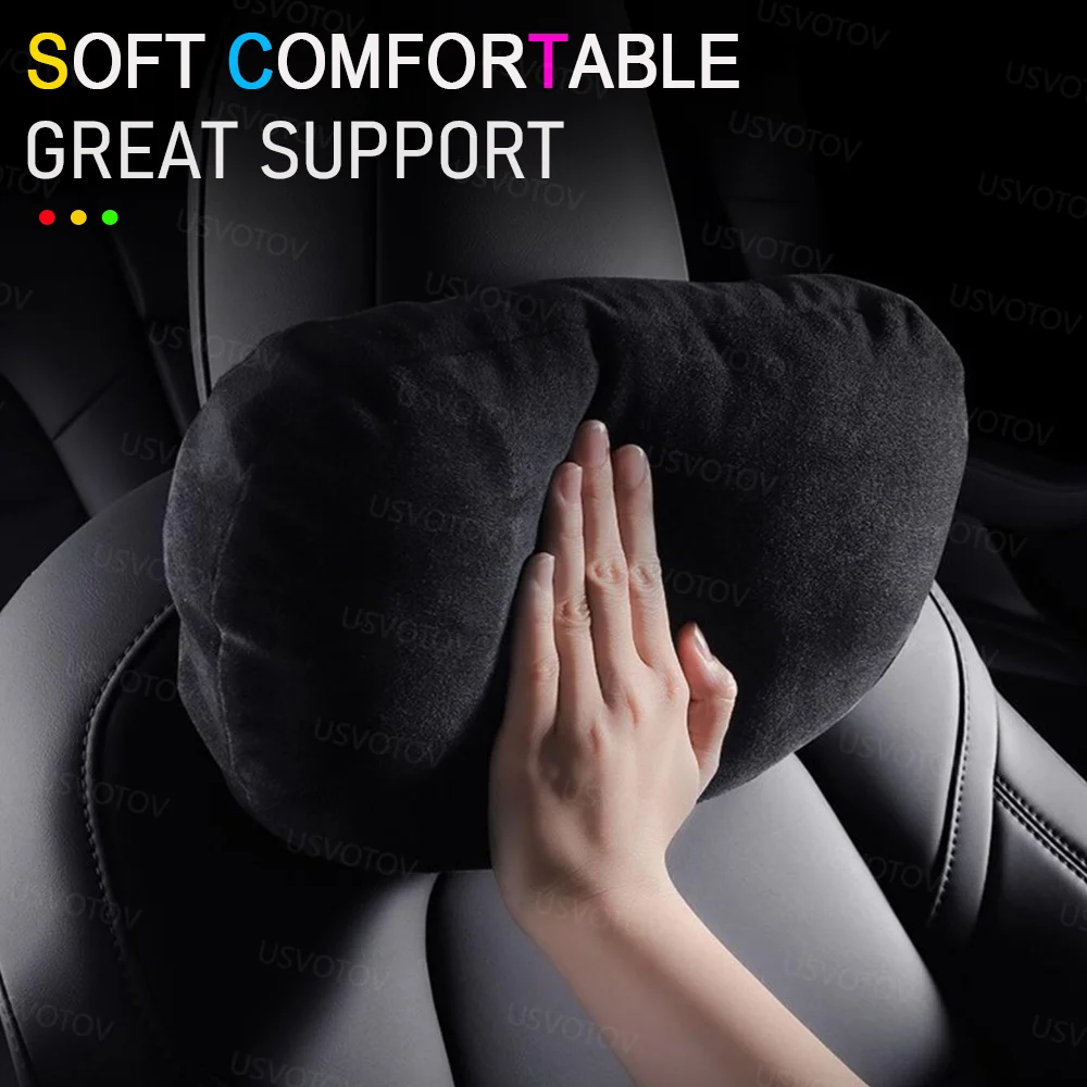Comfortable Headrest Neck Pillow Support For Tesla Model 3 Y S X YL Genesis Hyundai Tucson Grandeur Avante Kia BMW Mercedes Benz view 5