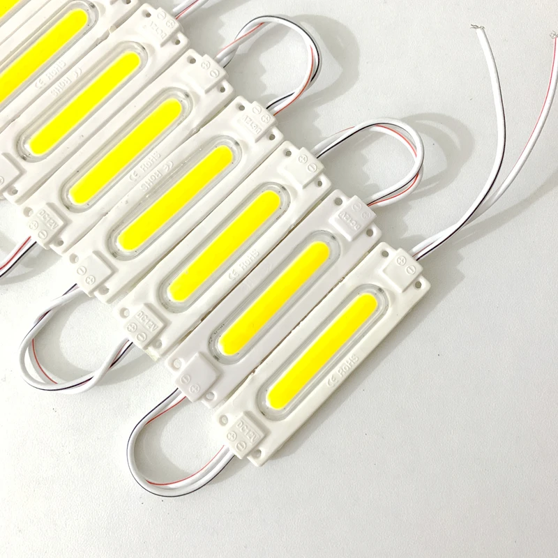 20 قطعة 6LED حقن مع عدسة COB LED وحدة إضاءة مقاومة للماء الخلفية الخلفية لعلامة قناة رسالة DC12V 2 واط IP68