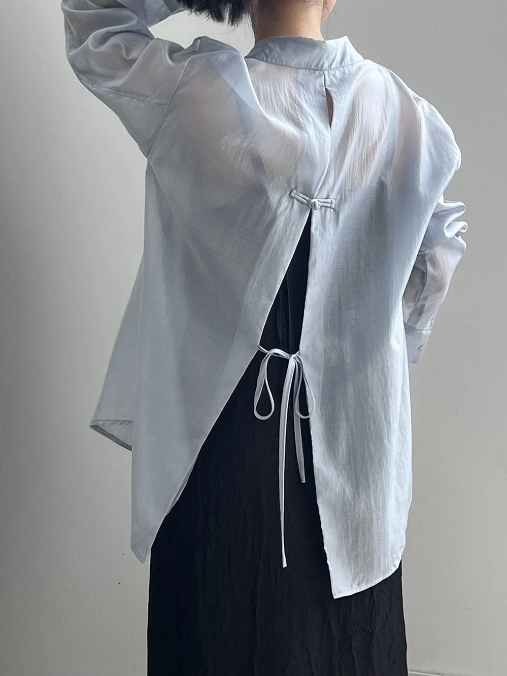 Nuevo Chino Sle mujer protección solar irt seda diseño sensación pequeño ence verano Collar largo Sve ajuste suelto