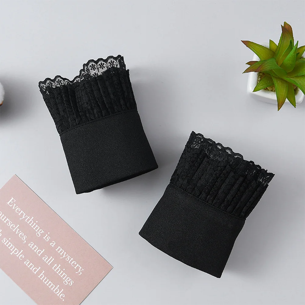 

1Pair Fake Wrist Cuffs Lace Design Comfortable Durable Women Ladies Girls Clothing Accessory Beautiful Eyecatching