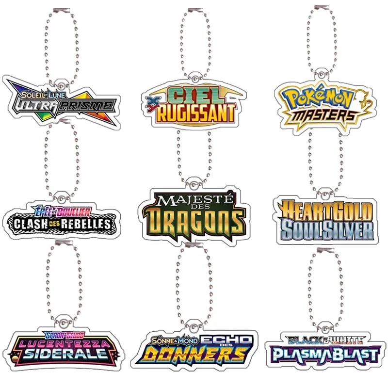 

Pokemon Self-Made Original Acrylic Alphabet Board Anime Game Peripherals Key Ring Pendant