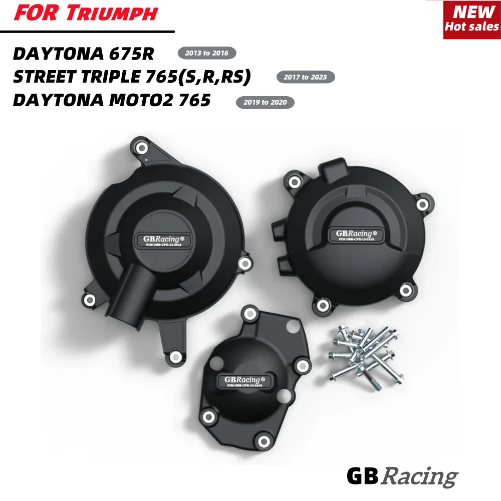 

GBRacing Engine Cover DAYTONA 675R 2013-2016 Motorcycle Accessories Clutch Pulse Engine Protective Cover Suitable for Triumph