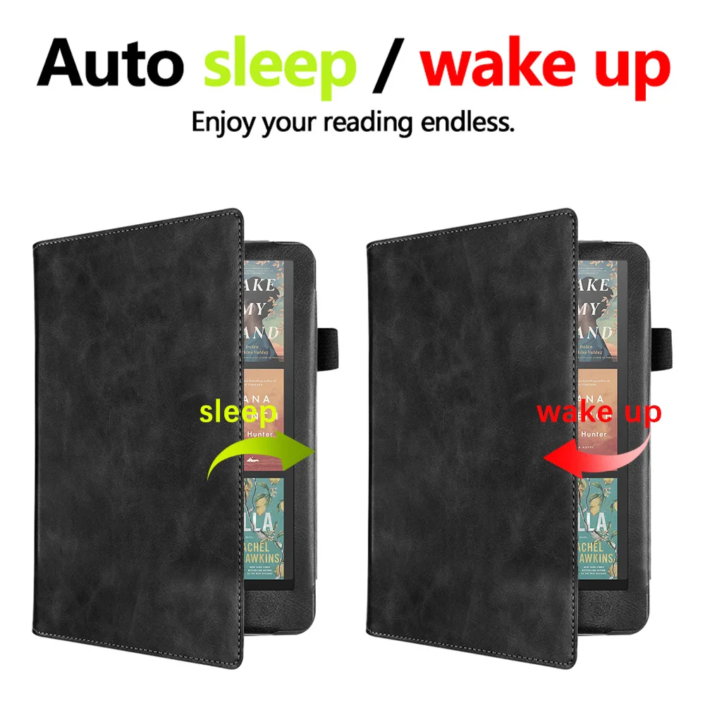 Case For Kindle Paperwhite 12th Generation 2024 Signature Edition 7 inch with Hand Strap SA568B SA569P Magnet Smart Cover Pouch