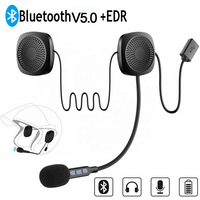 Bluetooth Motorcycle Helmet Headset Wireless BT5.0 Riding Stereo Earphone Speaker Support Automatic Answer Handsfree Call Mic