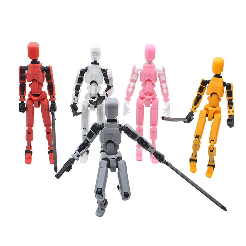 Multi-Jointed Movable Robot 3D Printed Mannequin Toyslucky 13 Dummy Action Figures Toys Gifts Game Gifts