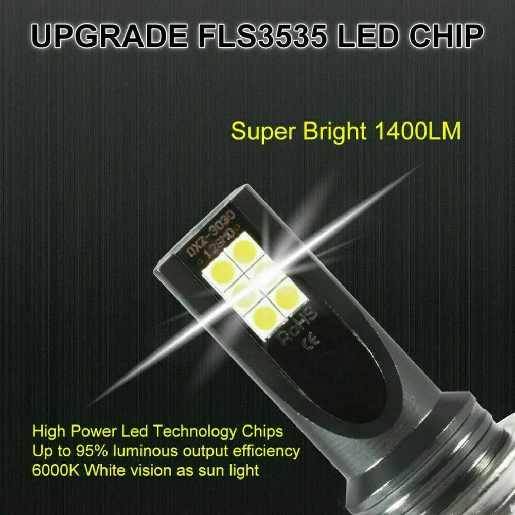 Bright And Safe Driving Experience With H11 LED Headlight Kits, 2 PCS 20000LM Light Bulbs, 6000K Color Temperature