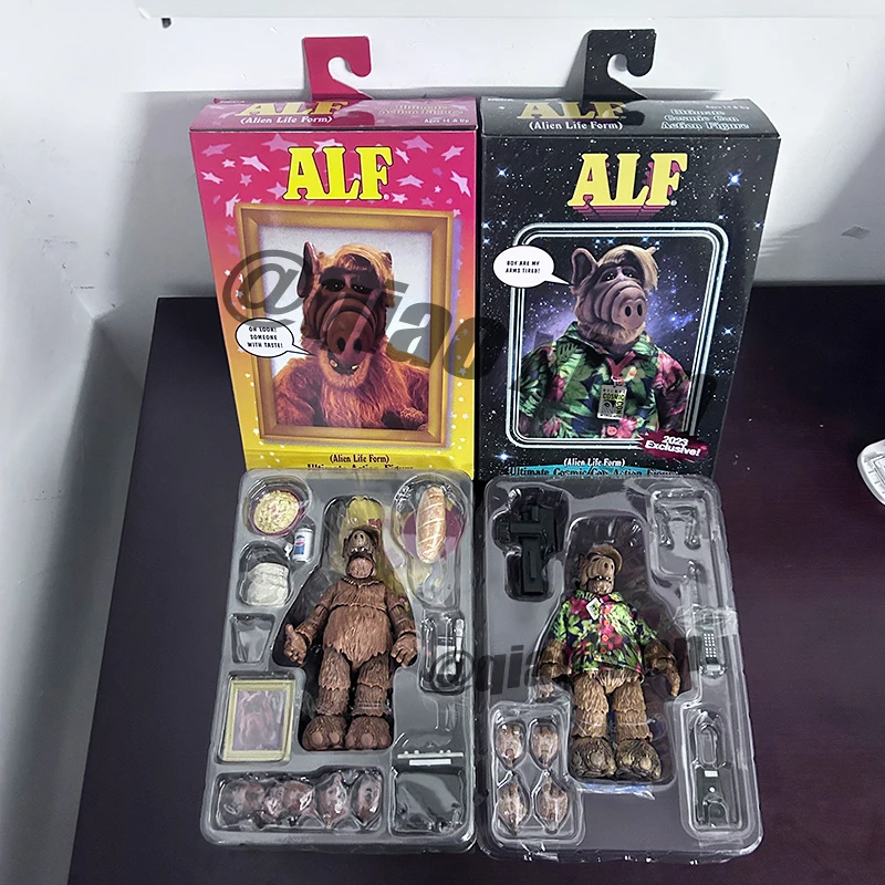 NECA Figure 2023 Exclusive Alien Life Form ALF Ultimate Cosmic Con Alf-holiday Ver. Action Figure Model Toys Christmas Doll Gift