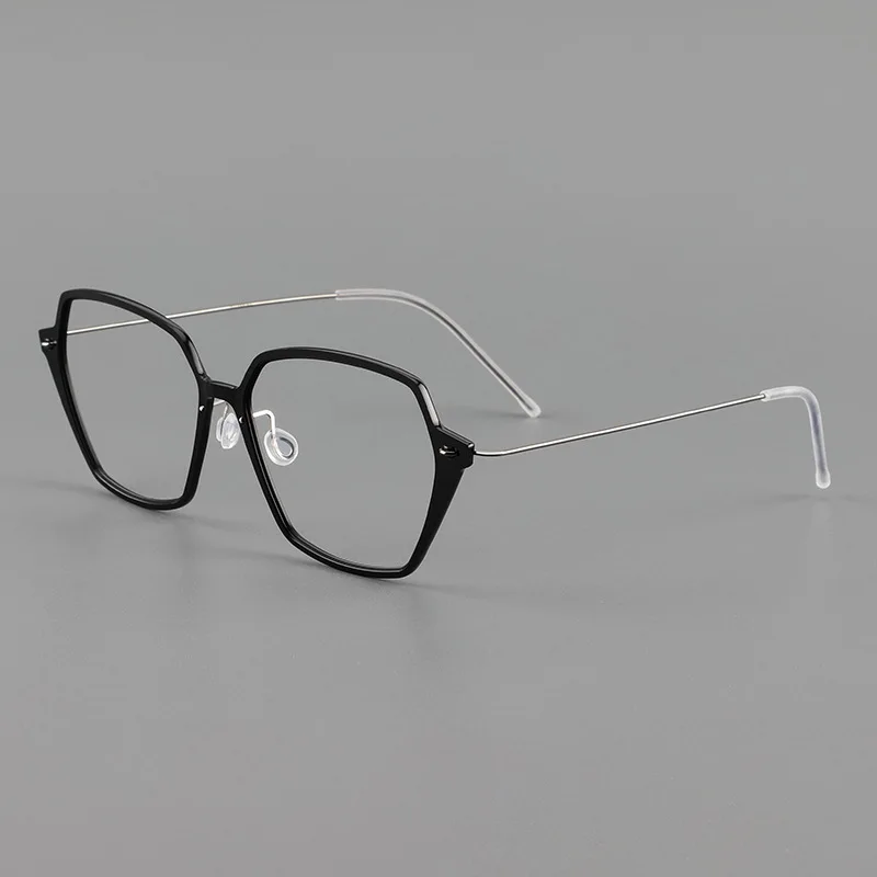 

Ultra-light pure titanium men and women myopia glasses frame men screwless couple frameless glasses frame