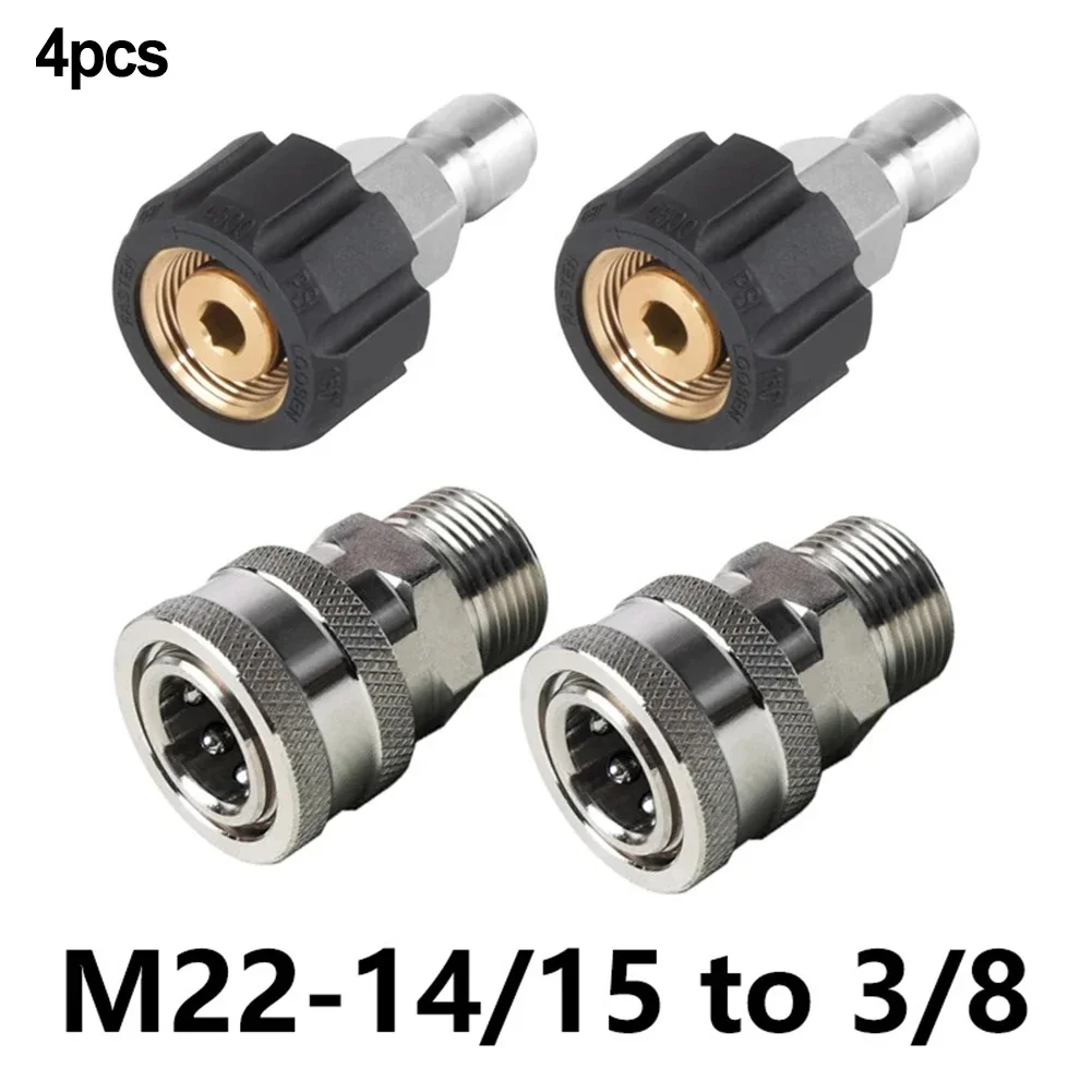 

Stainless Steel Pressure Washer Quick Connect Kit Car Wash Water G-un US Quick Connector Fittings Garden Tools Accessories