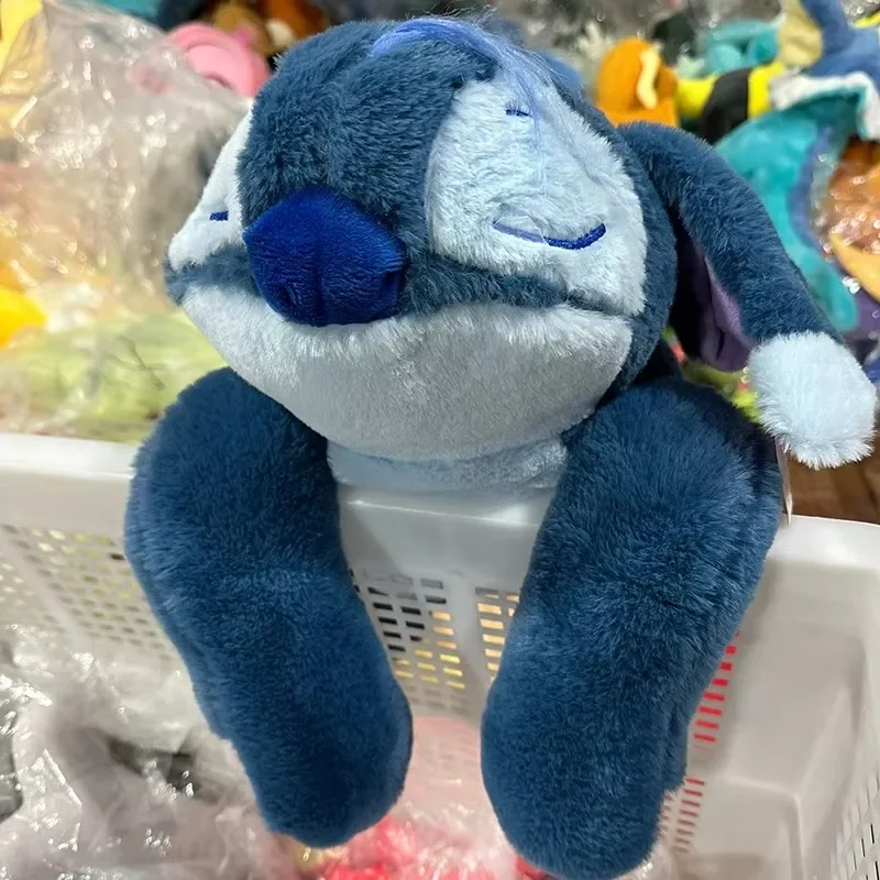 Jouets en peluche Disney Lilo & Stitch, poupées en peluche à suspendre, dessin animé Kawaii, oreillers en peluche doux, 45cm, cadeaux de noël pour enfants