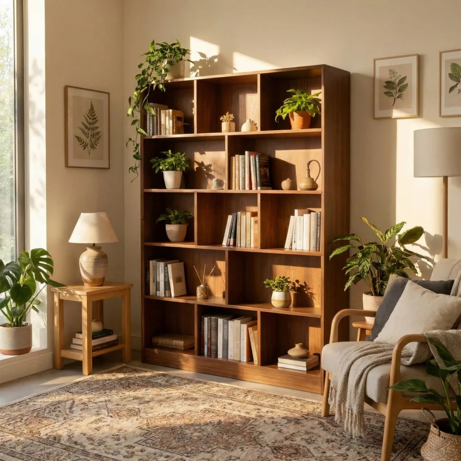 

Bookshelf Floor-to-ceiling Shelf Integrated Wall Storage Cabinet Living Room Bookcase Display Cabinet Multi-layer Corner