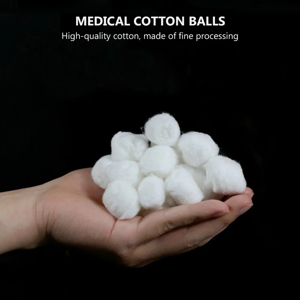 1000 Pcs Disposable Clean Absorbent Cotton Balls 25X25X25CM Laboratory Supplies