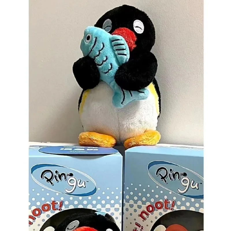 Pingu pluszowe zabawki lalka śliczne Anime rysunek ozdoby na biurko kolekcja pluszowa lalka figurka zabawkowa na prezent urodzinowy dla dziecka