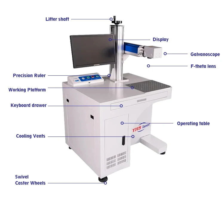 

Gold Seller 20w 30w 50w 100w Automatic Machine High Speed Metal Fiber Marking Machines for Aluminum Wood
