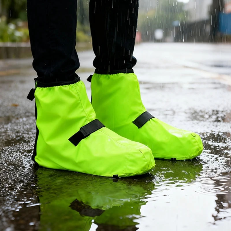 

Бахилы для обуви для любой погоды со светоотражающими полосками для прогулок, рыбалки, садоводства, нескользящие полиэстеровые