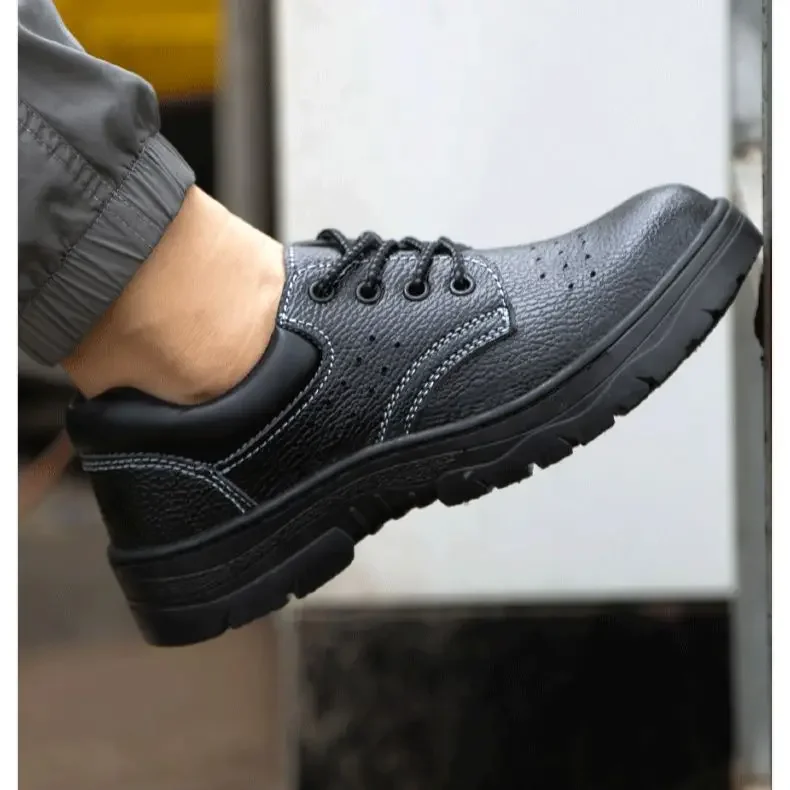 DurableLabor Insurance Shoes Men's Breathable Low-top Anti-smashing And Anti-piercing Steel Bag Head Safety Shoes
