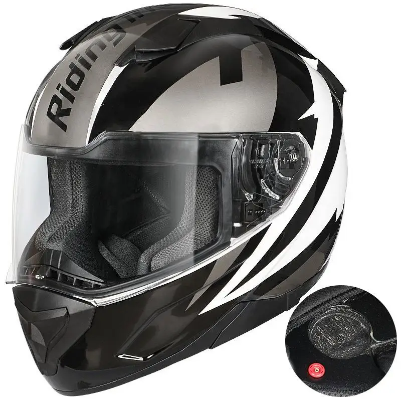 Motorcycle Helmet Male Ear Groove  Racing  Full Cover 