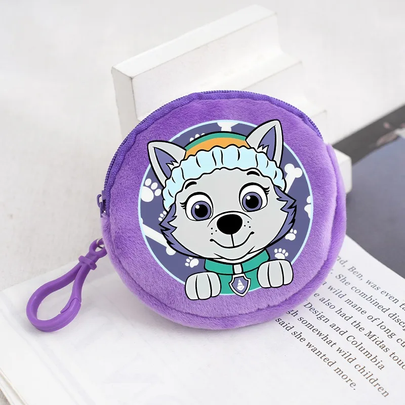 Paw Patrol Runde Münzbörse Anime Marshall Chase Skye Geldbörse Niedliche Reißverschluss-Geldbörsen Tragbare Aufbewahrungstasche Jungen Mädchen Geburtstagsgeschenk – Detail 3