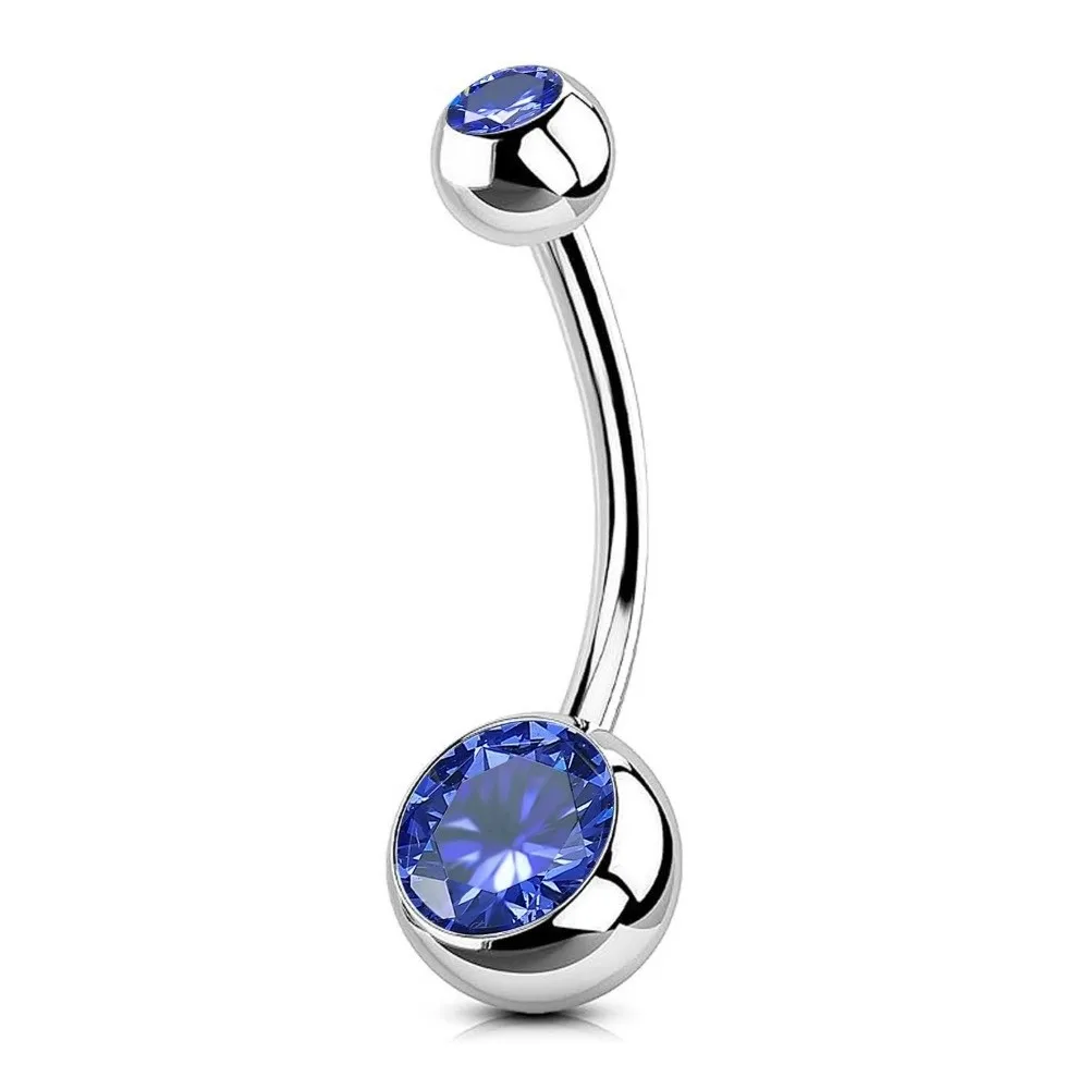 High Quality Titanium Material Belly Button Rings Curved Dangle Design Belly Piercing Jewelry Body Jewelry Women Jewelry