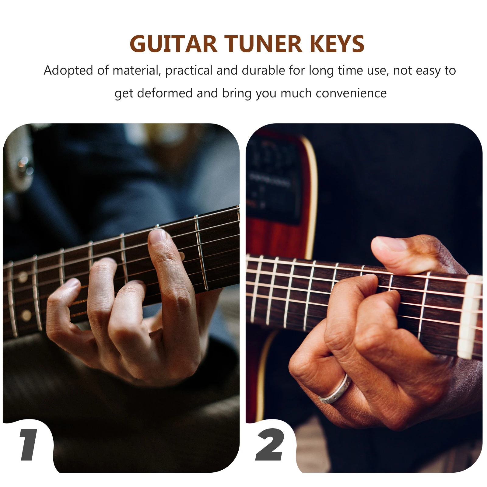 

6 Pcs Black Guitar Tuning Head Gears Pegs String Knobs 1 18 Gear Ratio Iron Material Acoustic Electric Bass Tuners Precision