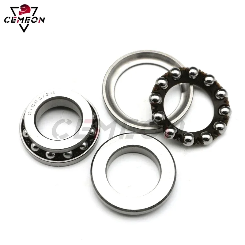 For Honda Steering Rod Bearing CBR250 CBR400 CB400 VTEC CB1300 CB900 CB750 CB500F CB600F CB650 Tapered Roller Steering Kit 4