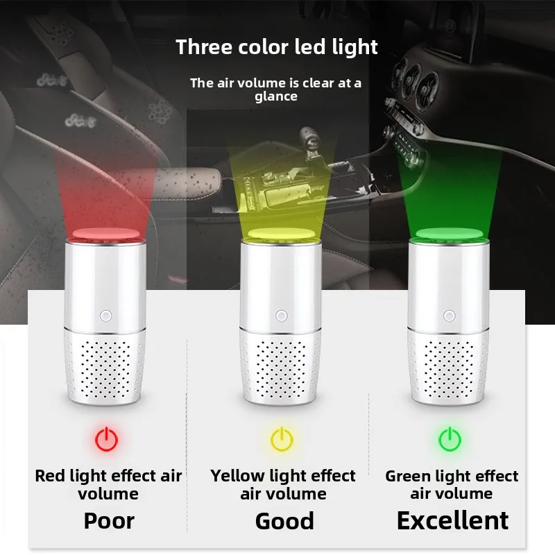New Smart Car Desktop Office Car Air Purifier Water Cup To Remove Formaldehyde Negative Ions Third Gear Mode - Image 3
