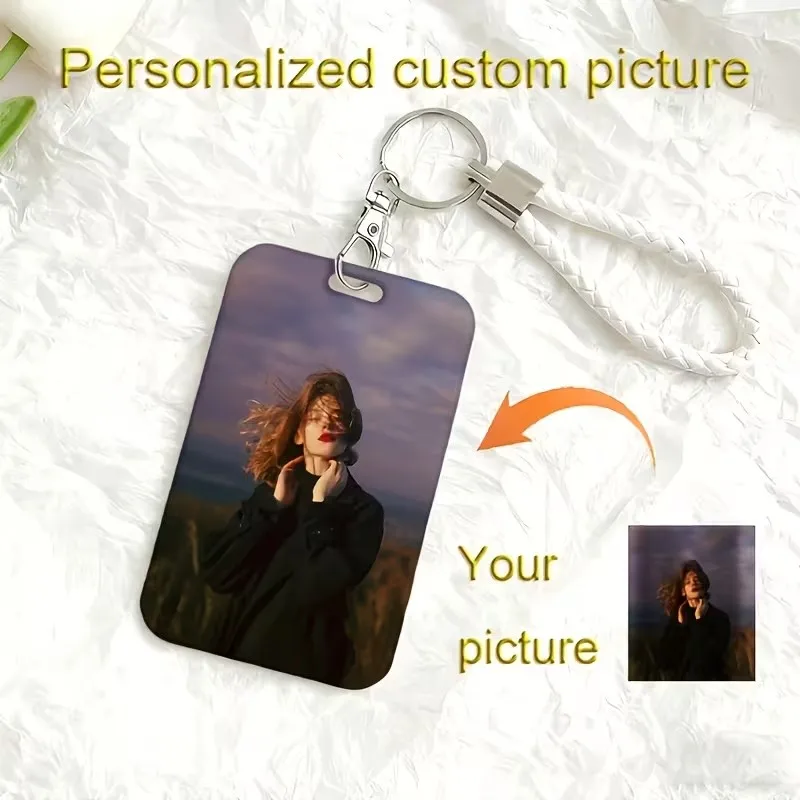 DIY Custom ID Card Holder With Lanyard Custom Name Text Protector Case For Office Staf Teacher Business Personalized Card Cover