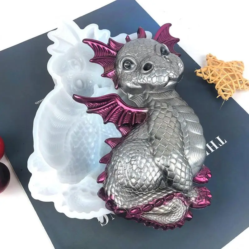 DIY Baby Fly Dragon Silicone Mould Crystal Resin Epoxy Craft Casting Mold Handmade Home Desktop Decoration Crafts Making Tools